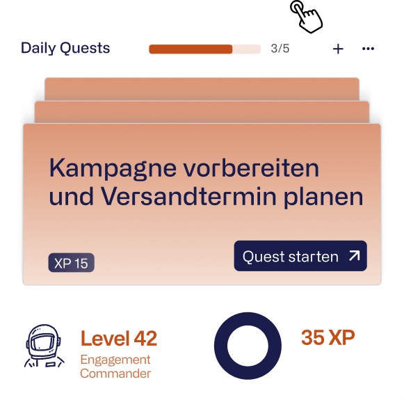 Widget for campaigns, a product screenshot from starmate